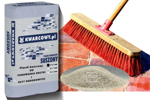 Fuga zasypka do kostki brukowej płyt piasek kwarc