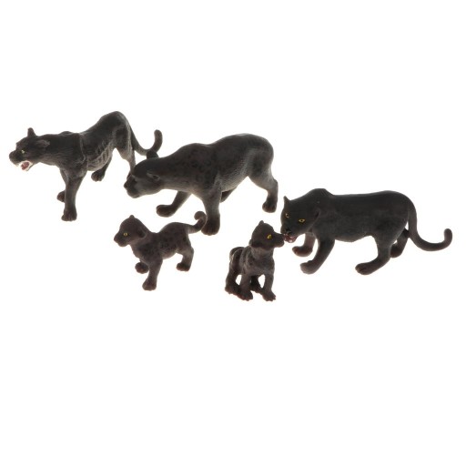 Czarny Leopard Wildlife Model Rysunek Figurka Dzie