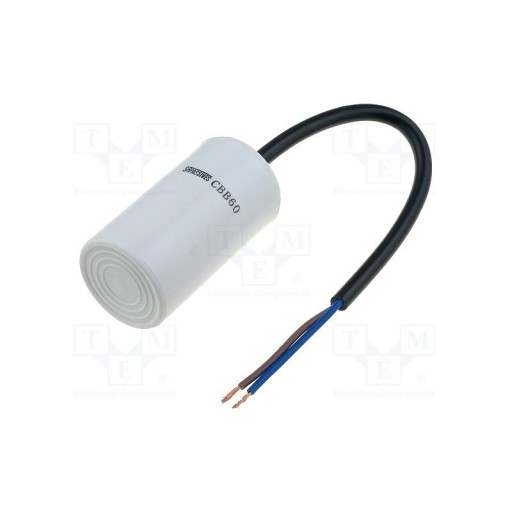 Kondensator rozruchowy 30uF/450V AGD z przewodami / CBB60G-30/450