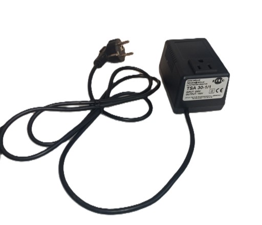 TRANSFORMATOR 30W 230/100V TSA 30-1/1 z przewodem POLSKA/USA