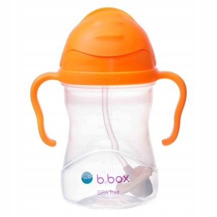 Bidon ze słomką 240 ml pomarańczowy B.Box