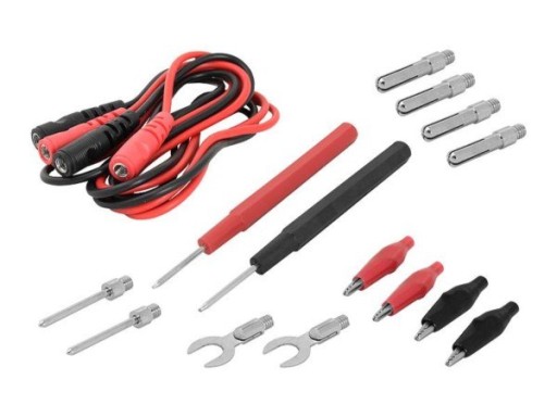 Kabel miernika zestaw z końcówkami 16-el