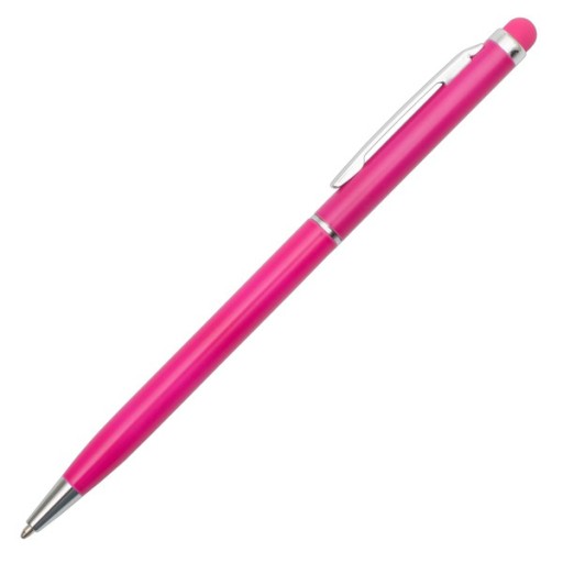 DŁUGOPIS ALUMINIOWY RYSIK DO TELEFONÓW TABLETÓW TOUCH TIP RÓŻ MAGENTA