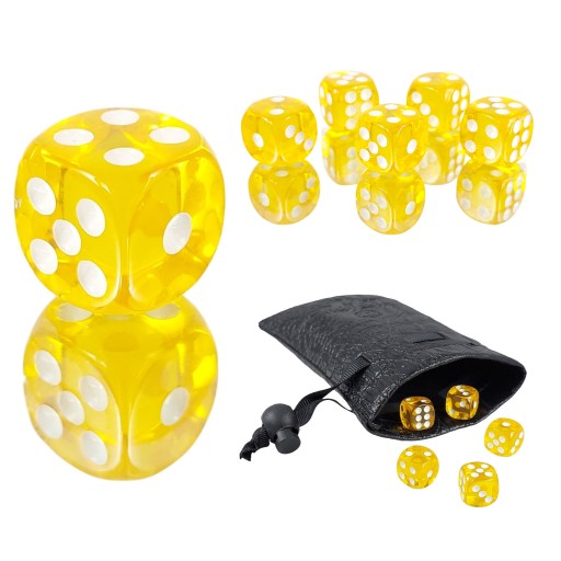 ZŁOTY MEDALION KOŚĆ SZEŚCIOŚCIENNA K6 RPG 1,1 CM