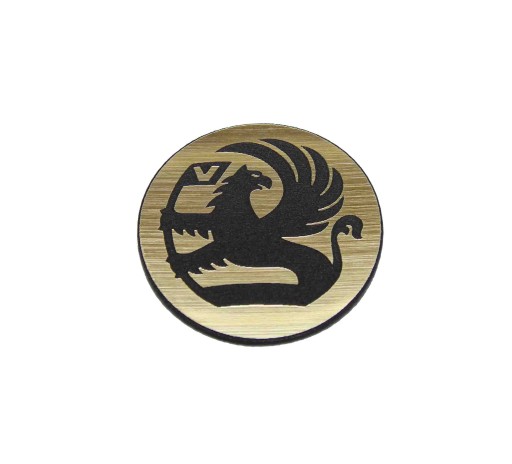 Naklejka Emblemat VAUXHALL złota 60mm