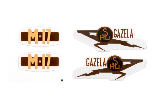 NAKLEJKI EMBLEMATY SHL M17 GAZELA