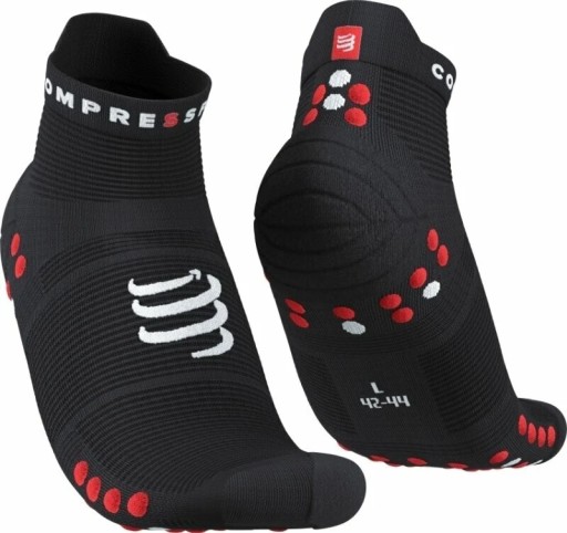 Pro Racing Socks v4.0 Run Low Black/Red