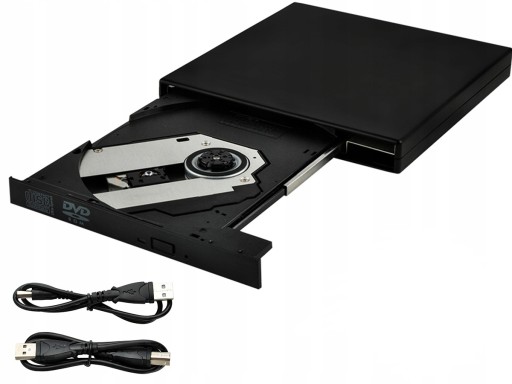 ODTWARZACZ DVD-ROM PRZENOŚNY ZEWNĘTRZNY NAPĘD DO PŁYT CD - USB 2.0