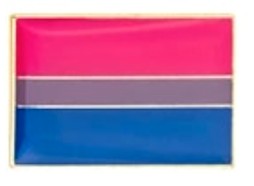 Pin, przypinka flaga biseksualna PRIDE LGBT