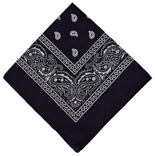BANDAMKA BANDANA CHUSTKA CHUSTA BANDAMA - czarna