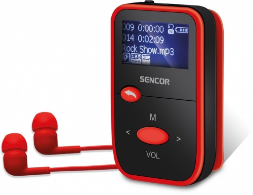 SENCOR Odtwarzacz MP3 SFP 4408RD 8GB, Radio FM