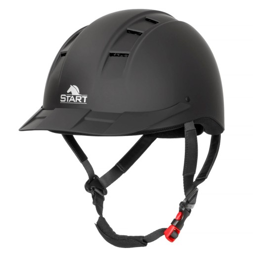 Kask START Dynamic jeździecki czarny z regulacją