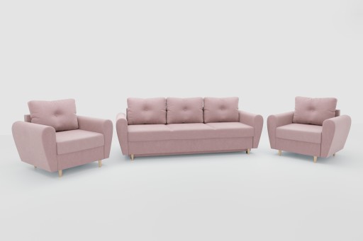 Zestaw wypoczynkowy Komplet SOFA OLIVIA 3+1+1