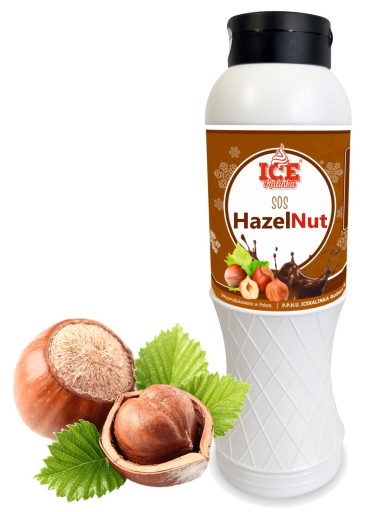 Polewa do lodów, gofrów 1kg nutella orzech laskowy HAZELNUT