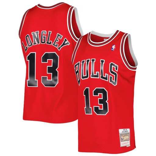Koszulka do koszykówki Luc Longley Chicago Bulls,L