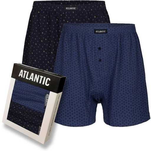 ATLANTIC bokserki męskie 2PAK luźne 2MBX wielopak