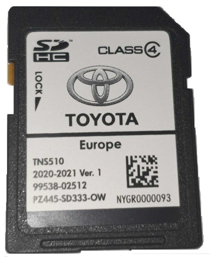 Toyota TNS 510 mapa Europy 2020/2021PL menu lektor