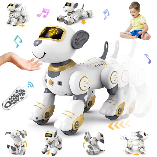 ROBOT INTERAKTYWNY PIES ZDALNIE STEROWANY PIESEK PROGRAMOWANY 17 FUNKCJE