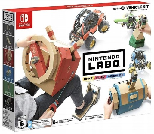 Nintendo Labo Vehicle Kit + gra Toy-Con 03 = 3 gry = UNIKAT