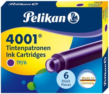 NABOJE DO PIÓRA Pelikan KRÓTKIE FIOLETOWE ORYGINAŁ