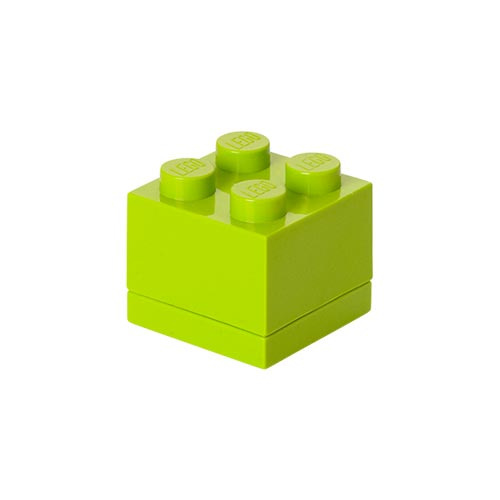Minipudełko klocek LEGO 4 (Limonkowy)