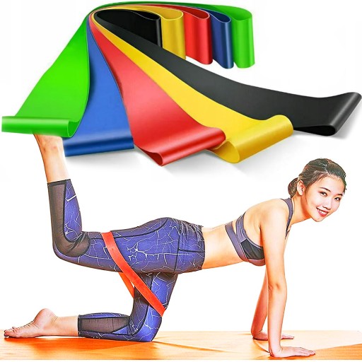 5szt GUMY OPOROWE DO ĆWICZEŃ TRENINGOWE FITNESS 01 MINI BAND EXPANDER TAŚMY