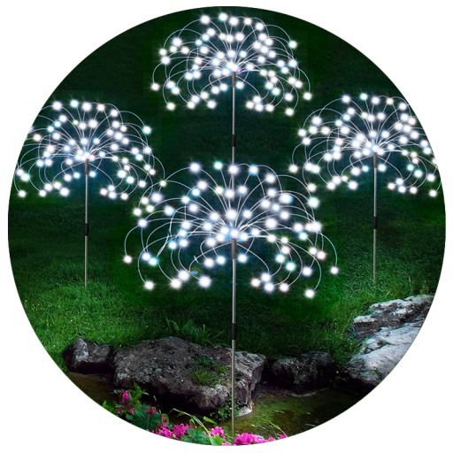 4x LAMPA SOLARNA OZDOBA OGRODOWA DMUCHAWCE 150 LED