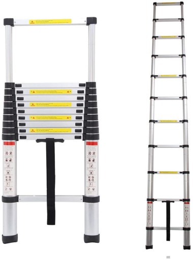 DRABINA TELESKOPOWA PRZYSTAWNA 3.2m 12.5ft Dayplus