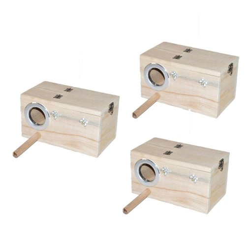 3 Pieces Bird Nest Box Lovebird House Nesting for