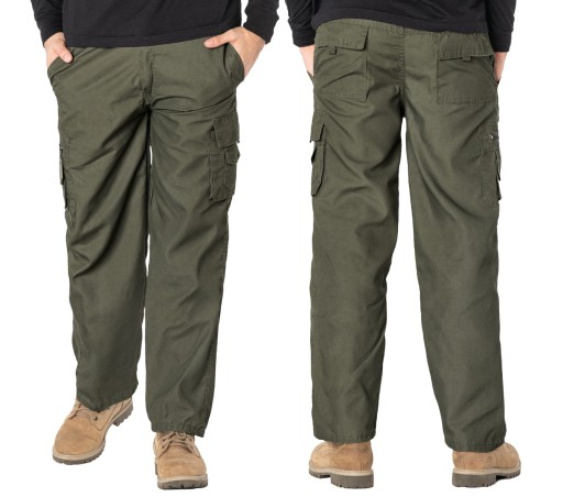 Spodnie Bojówki Męskie Trekkingowe Militarne Cargo 8 Kieszeni ! SC190-3 XXL
