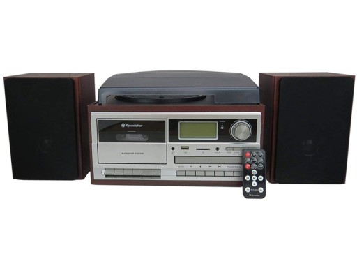 Gramofon ROADSTAR HIF-8892D CD DAB+ FM BT Drewno