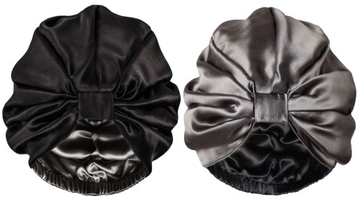 Turban Jedwabny Dwustronny Dwukolorowy 100% Jedwab