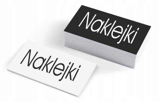 Naklejki Etykiety wizytówki 200szt. FOLIA MAT