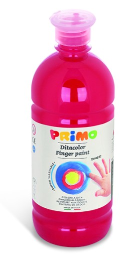 Farba do malowania palcami - 750ml: Czerwony PRIMO