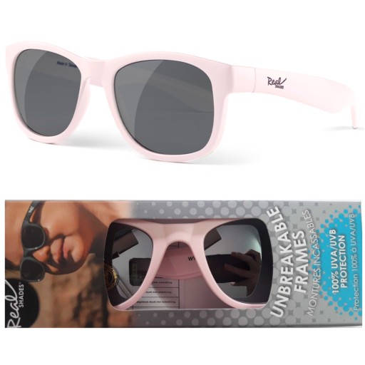 Okulary Przeciwsłoneczne Dziecięce Real Shades Surf - Dusty Rose różowe 0-3