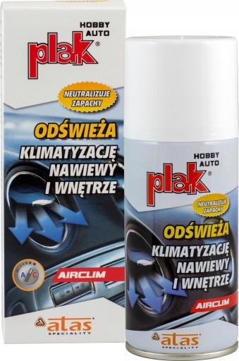 PLAK AIRCLIM ODŚWIEŻACZ KLIMATYZACJI - CYTRYNA