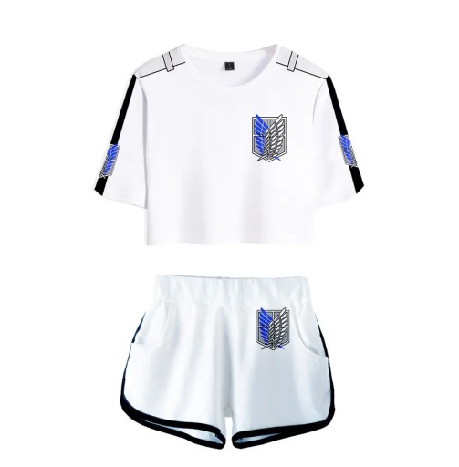 Strój sportowy dziecięcy Atak Tytanów Anime XS