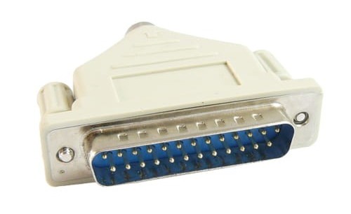 Adapter wtyk D-SUB 25 na wtyk miniDIN6 (PS2)