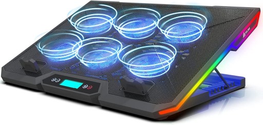 PODSTAWKA CHŁODZĄCA DO LAPTOPA 6 WENTYLATORÓW RGB