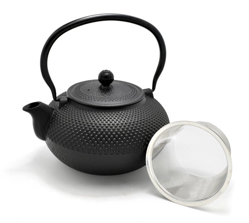 Czajniczek do herbaty, żeliwny Arare Black 1,5l