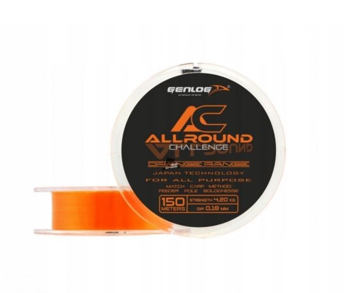 ŻYŁKA GENLOG ALLROUND ORANGE 150M 0.25MM