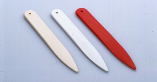 KOŚĆ INTROLIGATORSKA PLASTIKOWA TWARDA BIAŁA 165MM