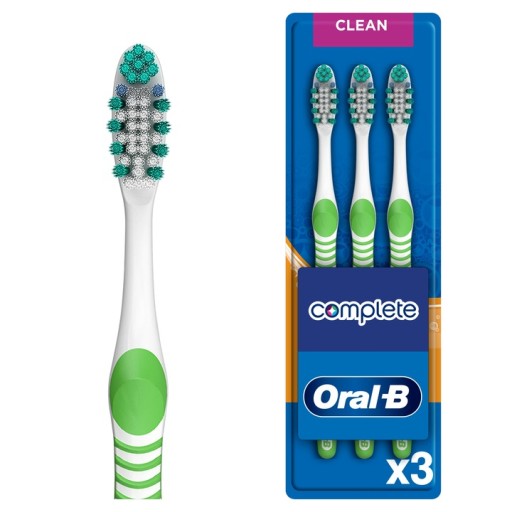 ORAL-B 123 CLEAN COMPLETE XXL ZESTAW SZCZOTECZEK DO ZĘBÓW 3szt MEDIUM