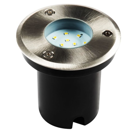 Oprawa NAJAZDOWA gruntowa GORDO N 1W CW-O-SR 50lm 6500K IK08 IP67 srebrna