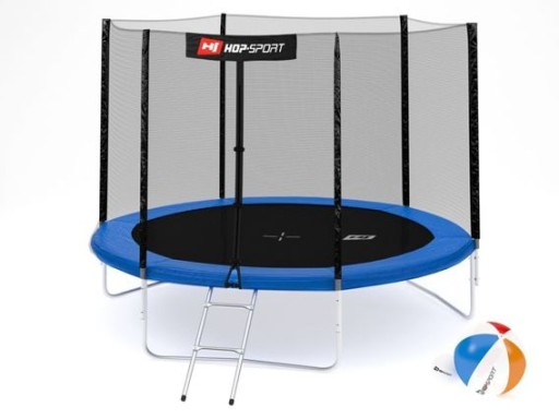 Trampolina 305 cm, 3 nogi W - zestaw z siatką zabezpieczając