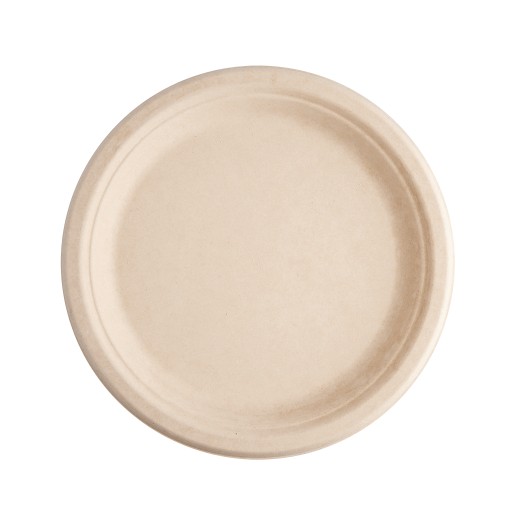 Talerz z trzciny cukrowej Natural 23 cm / 50 sztuk