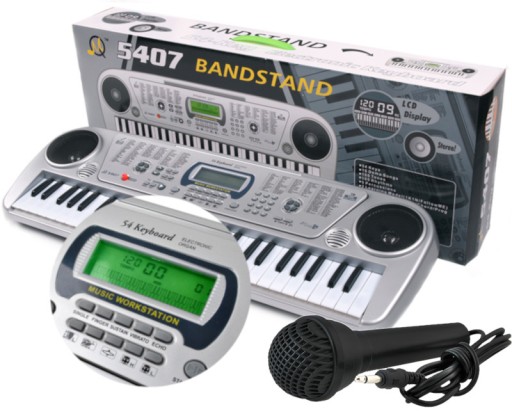 PIANINO ORGANY KEYBOARD DZIECI 54 klaw + MikrofonP