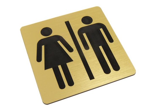 tabliczka piktogram wc TOALETA DAMSKO MĘSKA