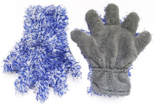 BLUE HORNET Rękawica z Mikrofibry 5 palców do czyszczenia auta