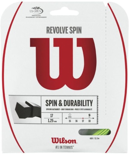 Naciąg Wilson Revolve Spin set 12 m. green 1,30 mm